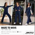 Women's V-Neck Button-Down Lounge Set