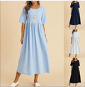 Women's Relaxed Cotton Summer Dress