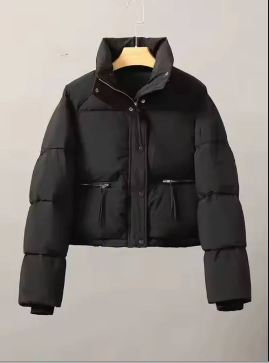 Women's Korean-Style Quilted Puffer Jacket