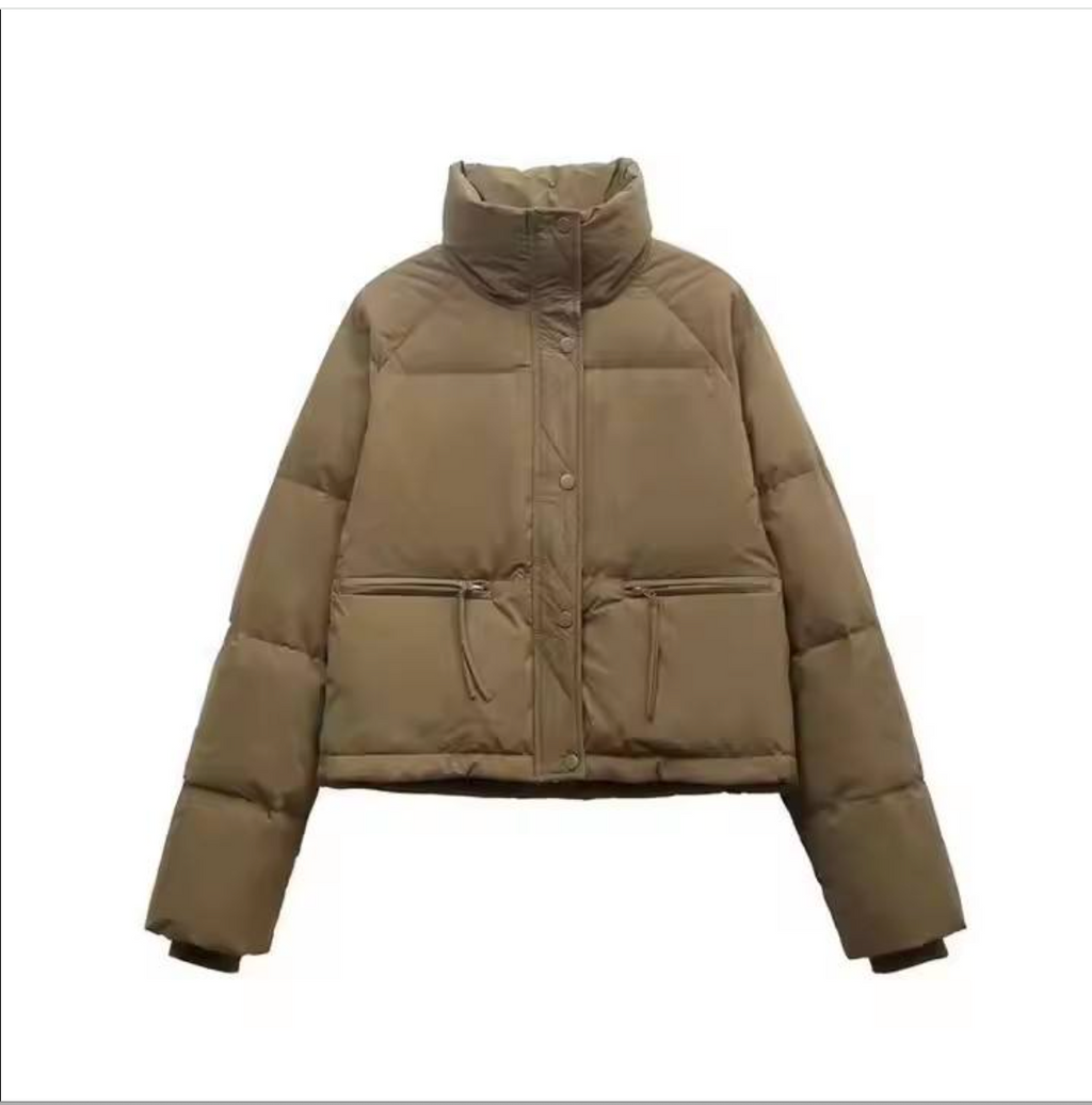 Women's Korean-Style Quilted Puffer Jacket