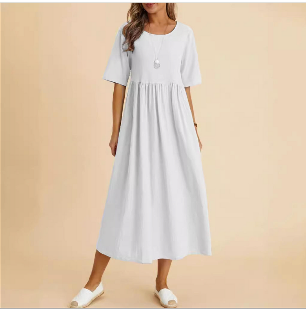 Women's Relaxed Cotton Summer Dress