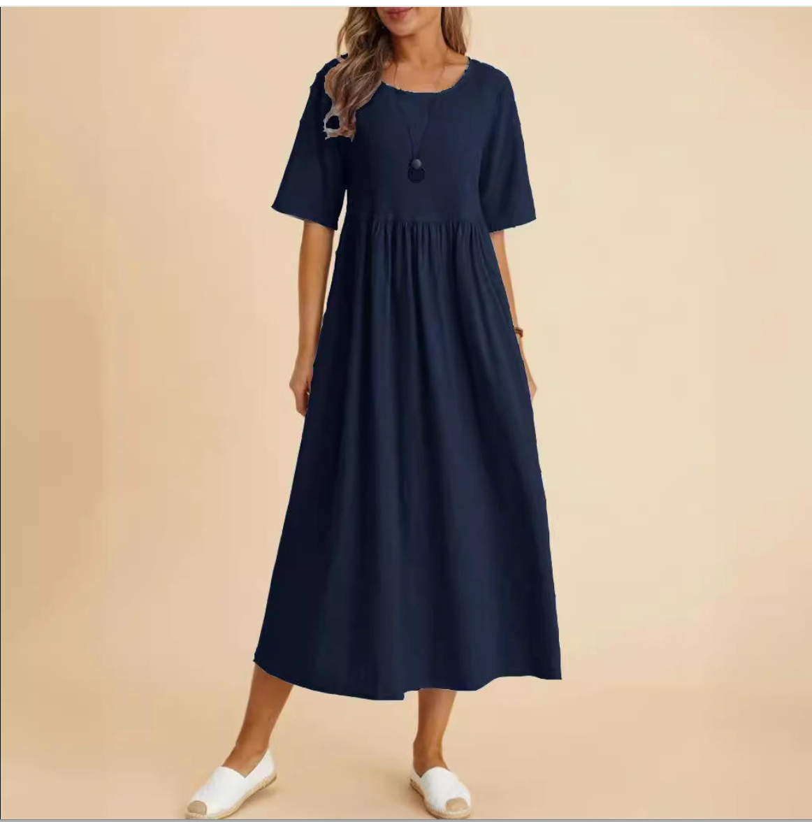 Women's Relaxed Cotton Summer Dress