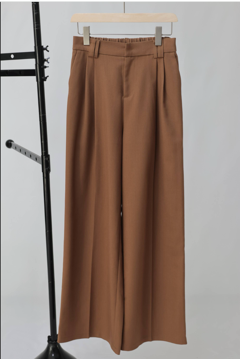 Women's High-Waisted Wide-Leg Tailored Trousers